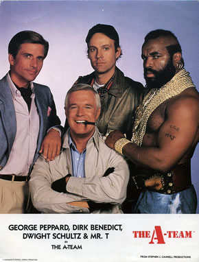 TV Series Das A-Team Kultserie mit George Peppard Autogramm AK1 1983–1987 